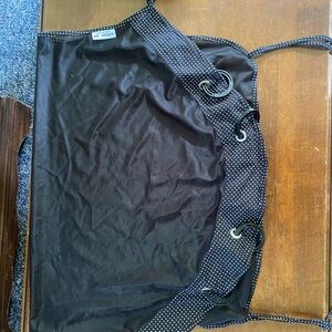 Instamom mesh Black Polka Dot with Ring Accents for clipping